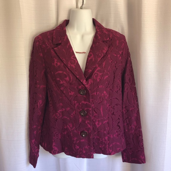 NWT CAbi Plumberry Blazer size 6 - Picture 4 of 8